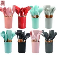 Hot accesorios de cocina 12 piece silicone kitchen set private label kitchen utensils