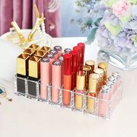 Clear Makeup Organizer Acrylic Lip Gloss Lipstick Organizer Beauty Brush Display Holder Storage