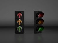 400mm Yellow Housing Variable Lane Traffic Light