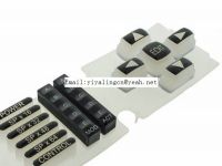 Custom molded silicone rubber keypad for TV remote controller