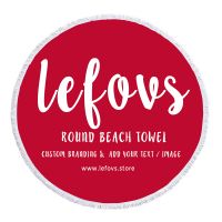 Custom Printing 60 inches Microfiber Round Beach Towel