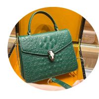 Leather Crocodile Pattern Snake Head Envelope Bag Shoulder Bag Premium Sense Handbag Women