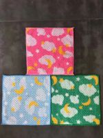 Household cleaning printed cloth