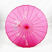 Oriental classic silk nylon decorated paper parasol