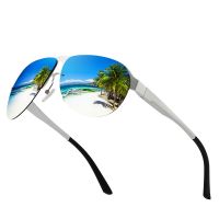 Fashion New 2022 Aluminum Magnesium Alloy Men's Polarized Sunglasses Driving Riding Sports Sunglasses Customized