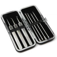 Skin Care Cleaning Comedo Blackhead Remover Stainless Steel Spot Tool Facial Pimple Acne Needle Set