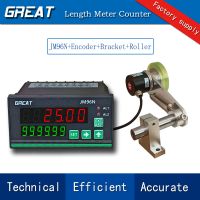 JM96N Digital Length Meter Counter Mechanical Length Counter Measure Wheel Unit in Feet Meter with Control Function 0-999999