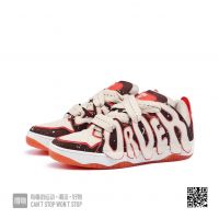 S45 x OLD ORDER Og Sneaker Series Skate &quot;001 retro do old fashion shoes for men and women with brown orange