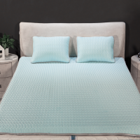 Natural latex core summer sleeping mat sleeping blanket blue