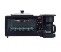 Multifunctional Breakfast Machine Home 3 In 1 Coffeemachine Baking Oven Bread Machine