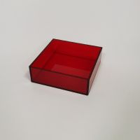 Custom red acrylic display box