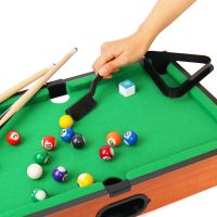 Pool Set- Billiards Game Includes Game Balls, Sticks, Chalk, Brush And Triangle-portable