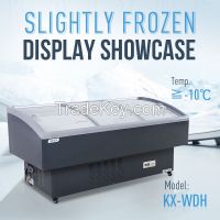 Frozen Food Sliding Glass Deep Freezer Showcase Display Fridge For Sup