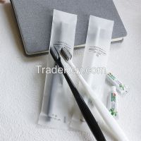 Disposable soft bristle toothbrush