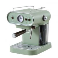 15bar Italian Electric Coffee Machine Espresso Maker Retro Semi-Automatic Pump Type Cappuccino with Steam Milk Frother