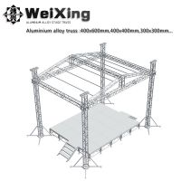 Aluminum Lighting Portable Mobile Event Concert Stage Equipment Truss with Roof System