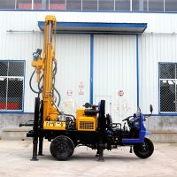 3 YEARS WARRANTY !!! 200M Deep Air Compressor Tractor Mounted Water Well Drill Rig For Sales