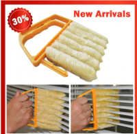 Useful Microfiber Window Cleaning Brush Air Conditioner Duster Cleaner Washable Venetian Blind Blade Cleaning Cloth