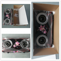 Doubel burner tempered glass gas stove