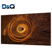 DQ TV-Hot sale real 4K UHD 55 inch led tv smart television with android&amp;amp;wifi tempered glass smart tv