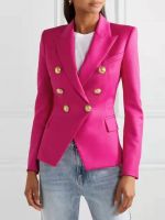 Fashion Blazer Women Coat  Blazer Double Breasted Female Basic Coat Ladies Overcoat