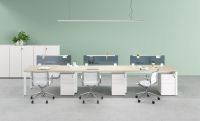 China Factory Custom Made Office Staff Workstation Desk With Partition