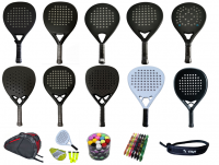 padel racket,beach tennis racket,tennis ball,padel bag