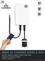 WB20 Level 2 EV Charging Station, 20FT Cable, NEMA 14-50 Plug, SAE J1772 Connector &acirc; RFID Version