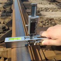 Digital Switch Rail Vertical Wear Gauge Ruler for Turnout Measurement and Inspection