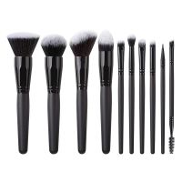 Wholesale Price 15pcs Black Make up Brush Set Professional Vegan Hair Cosmetic Brushes