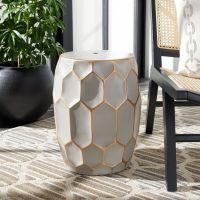 18" Ceramic Home Living and Garden Stool Sidetable Furniture