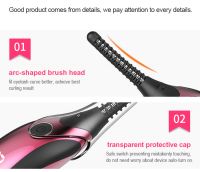 New Arrival Beauty Care Eyelash Curler Brush With Temperature Display