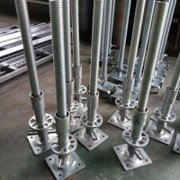 Cheap Price Screw Jack Base Scaffolding Solid Hollow Type System Of Scaffold Steel Scaffolding Base Jack