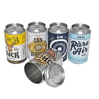 Wholesale custom Cola Shaped Gift Tin Cans Tin Cans for T-shirt storage