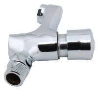 Brass wall faucet button type branch one cold delay faucet hand click on the public place of the faucet,