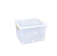 Household daily storage box with lid and wheel