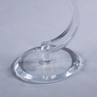 clear acrylic side table end table lamp table