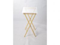 acrylic folding side table, acrylic folding end table