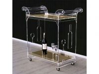 Acrylic Bar Cart Serving Cart Serving