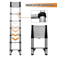 Aluminium Telescopic Extension Ladder 3.8m