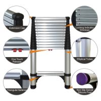 Aluminium Telescopic Extension Ladder 3.8m