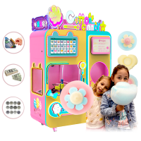 Cotton Candy Vending Machine Latest Hot Sale High Profit Fully Automatic