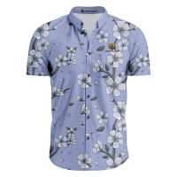  Custom Sublimation Polo Shirt of Flower Pattern with Purple Color 