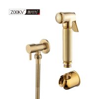 Brass Chrome/Black/Gold Handheld toilet bidet spray shower set kit