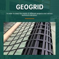  RONGYU Steel plastic geogrid Fiberglass grid for asphalt pavement Strong bearing capacity and stability