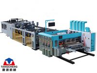 Corrugated Carton Box Making Down Folder Gluer Stitcher