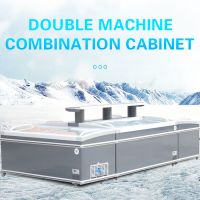 Double unit combination cabinet commercial capacity frost-free