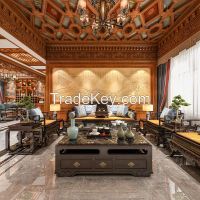 Chinese style full wall and half wall whole house customization 5（dep）