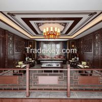 Chinese style full wall and half wall whole house customization 6（dep）