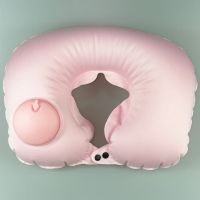 Inflatable neck pillow